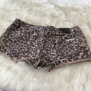 Armani Exchange Leopard Print Shorts